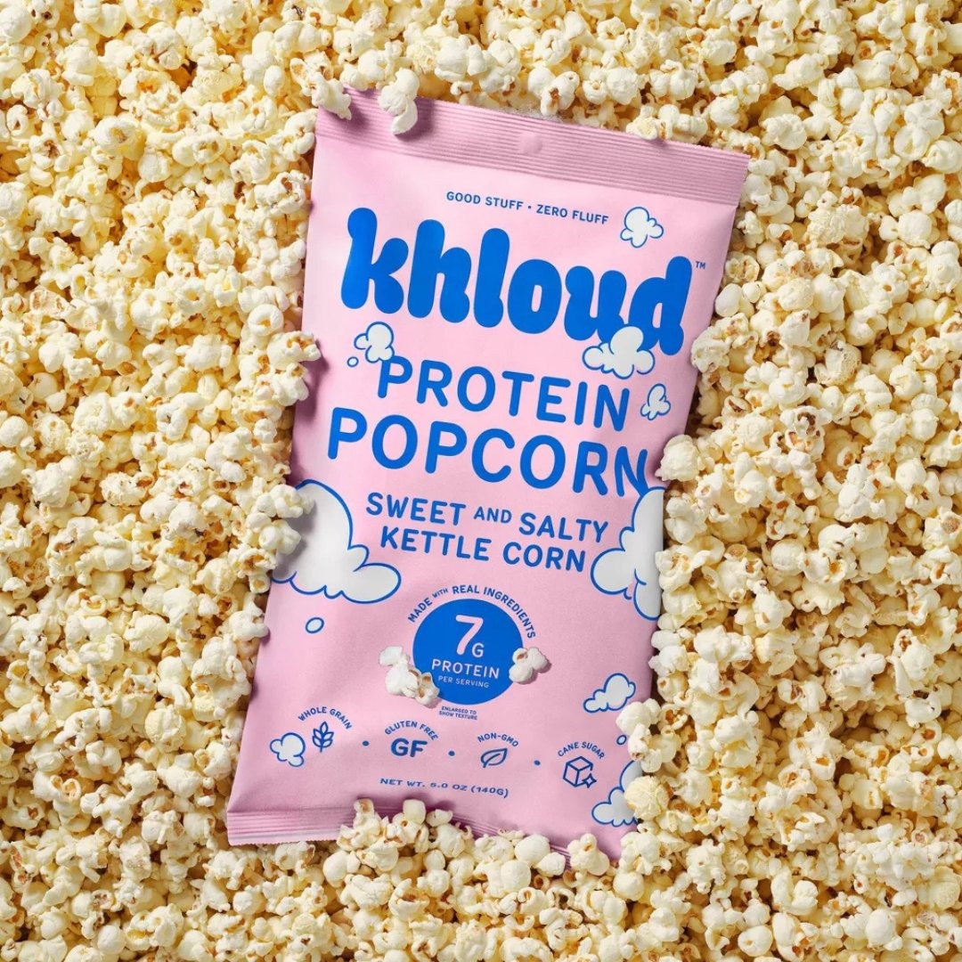 Khloud protein popcorn bag in popcorn